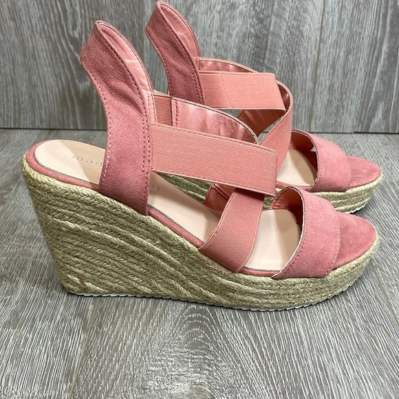Madden Girl Rosewood Espadrille Platform Wedge Sandals 8M - Picture 1 of 16